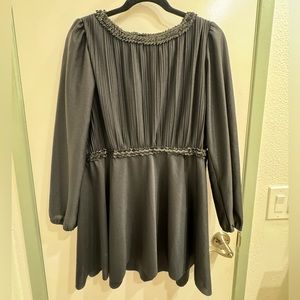 Vintage 70s Chic Swing Minidress with sequins - Size M/L